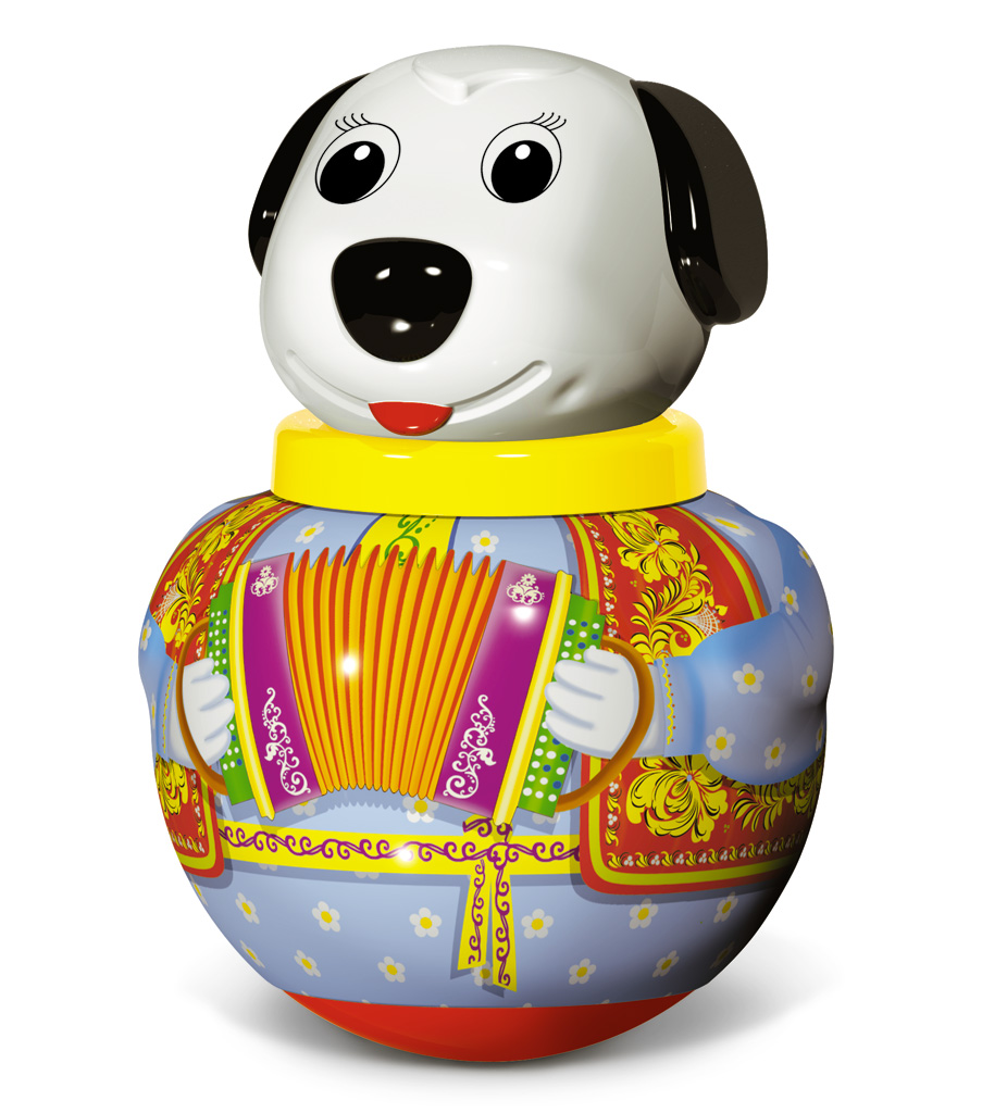 Игрушка Стеллар неваляшка Собачка Бим - фото 1