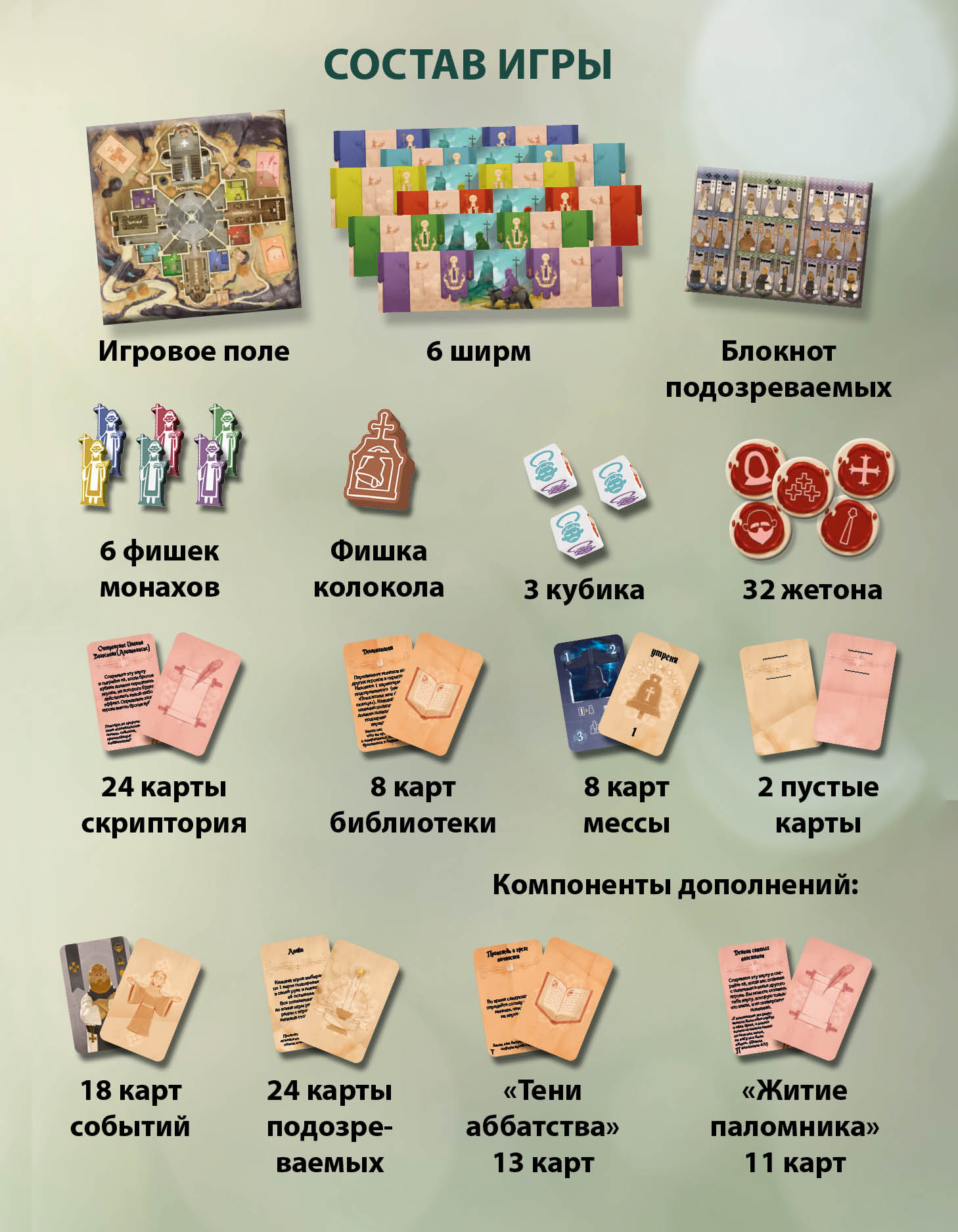 Настольная игра Эврикус Тайна Аббатства PG-17404 - фото 3