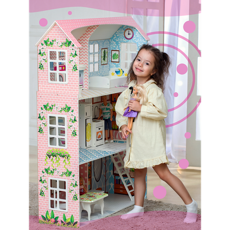 Домик для кукол ViromToys с мебелью