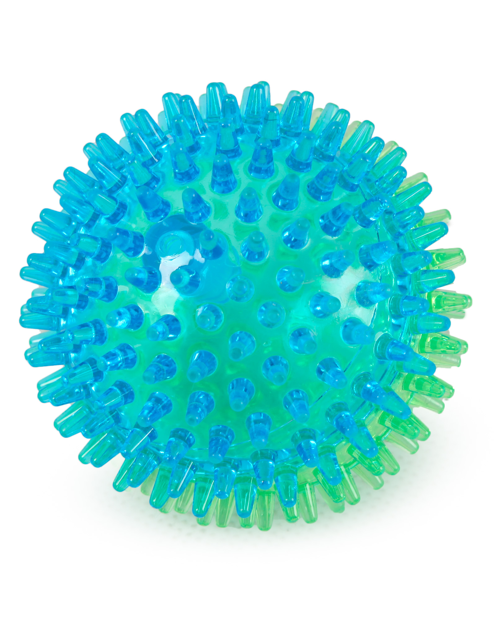 Игрушка для собак Barbaks Мяч-пупырка с массажными зубчиками пищит 9см ТПР в ассортименте - фото 4