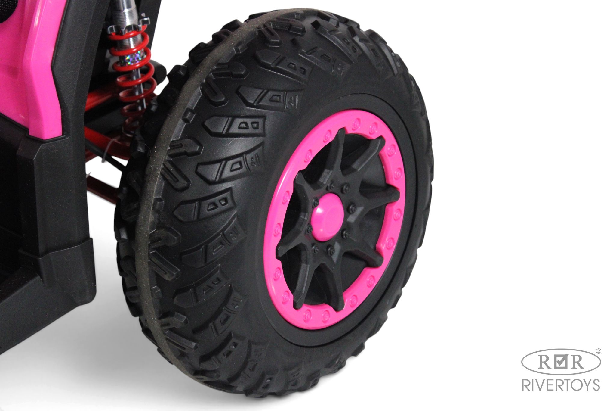 Электромобиль RIVERTOYS Z111ZZ-NEW-PINK С пультом ДУ - фото 18
