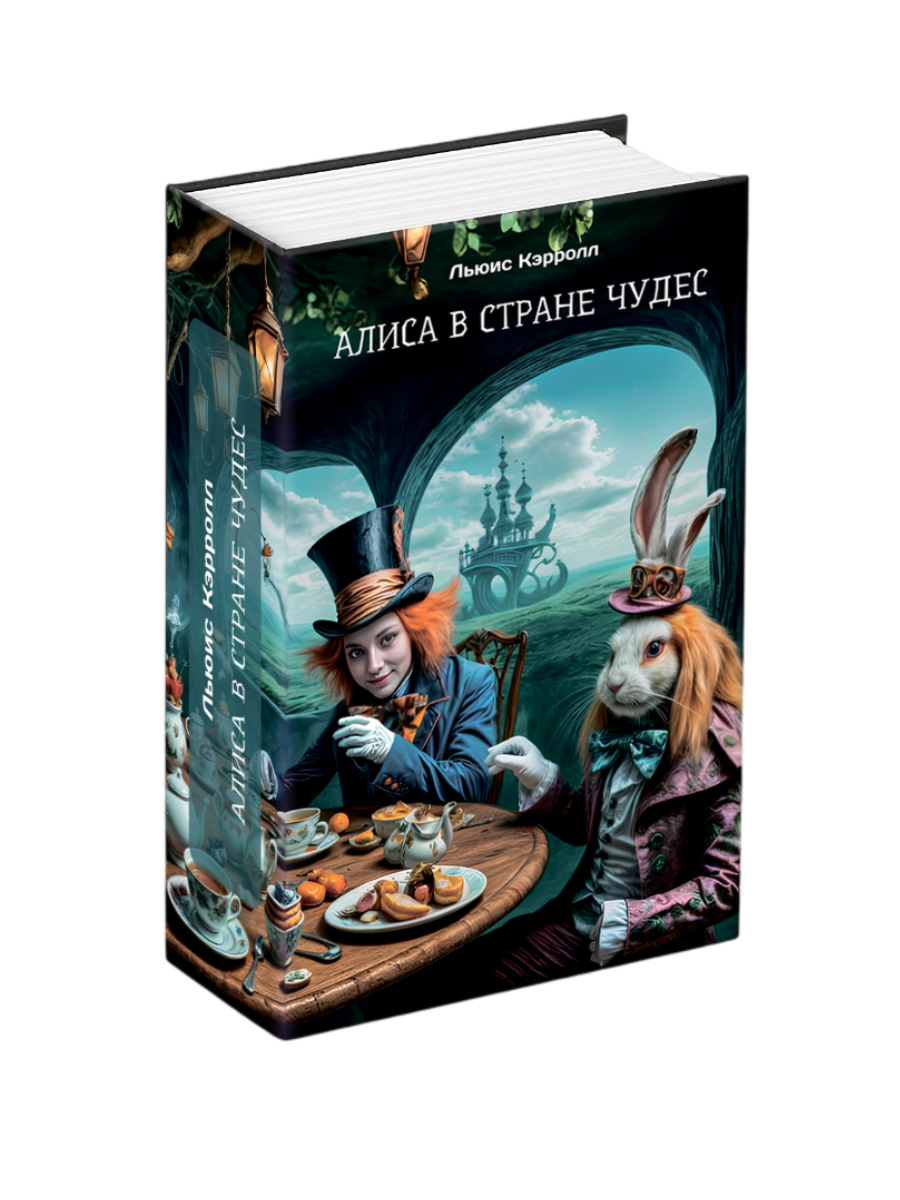 Книга сейф с замком, шкатулка с ключом AXLER для денег, металлическая, «Алиса в стране чудес», 180х115х55 мм - фото 11