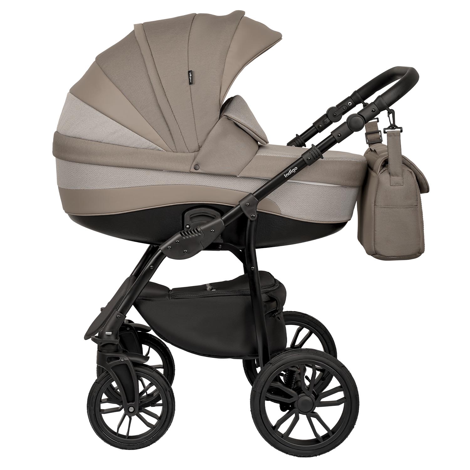 Коляска 2в1 Indigo Indigo (05) коричневый - фото 2