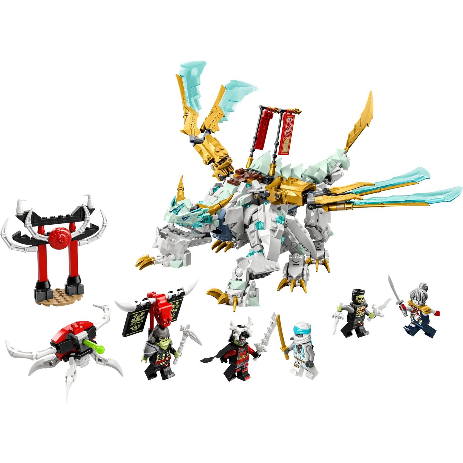 Конструктор LEGO NINJAGO Ледяной дракон Зейна блочный - фото 1