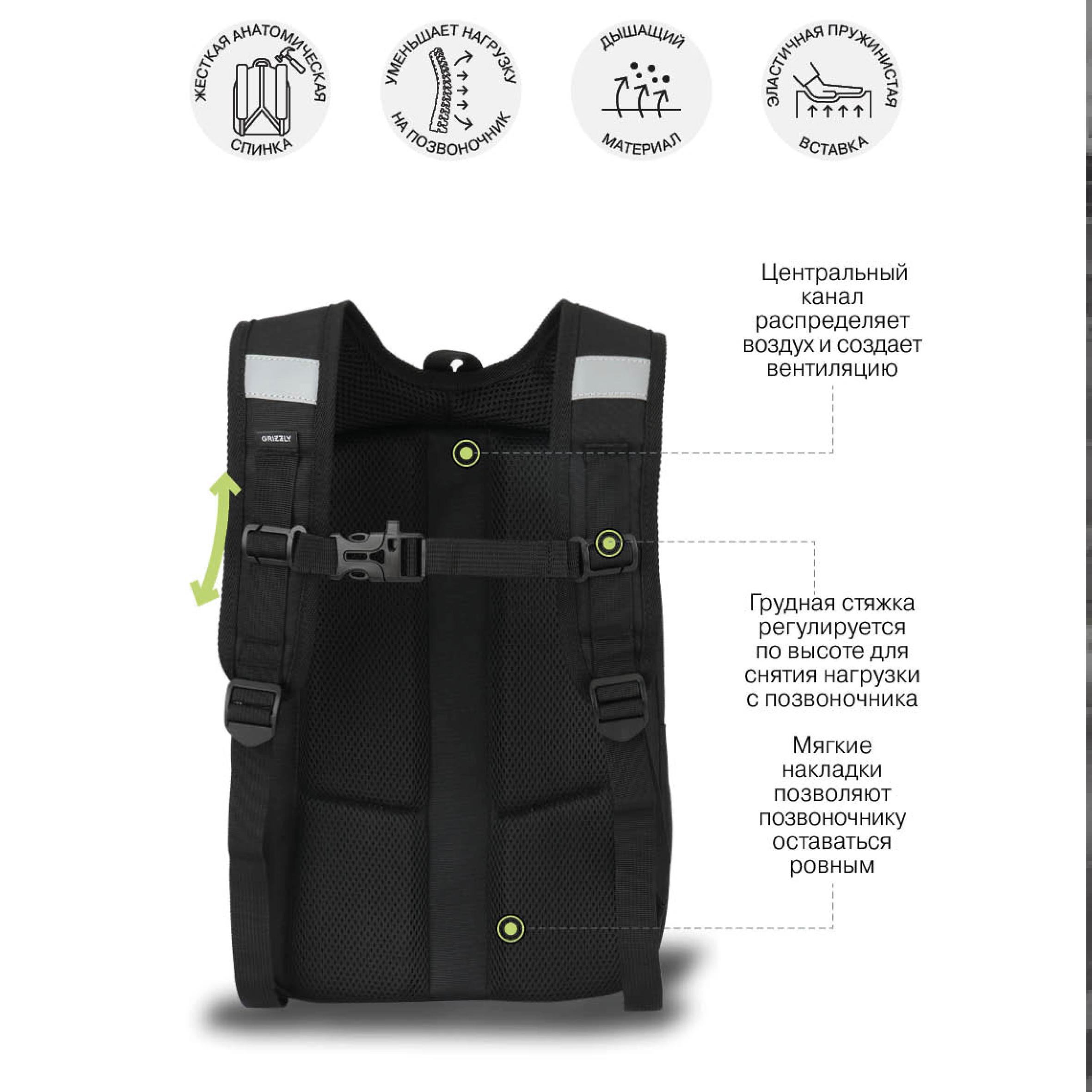 Ранец Grizzly Для мальчика - фото 8