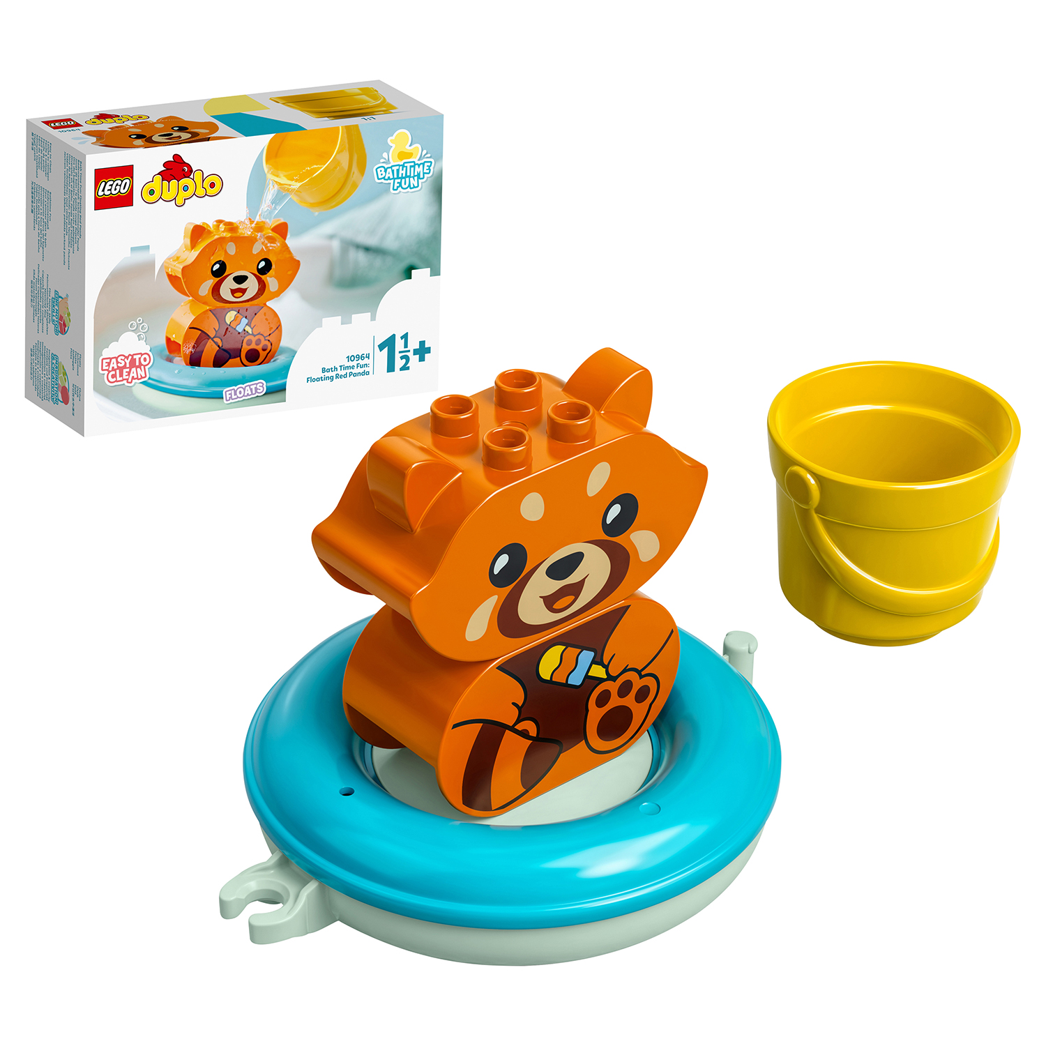 Конструктор LEGO DUPLO Красная панда на плоту 5 дет. - фото 1