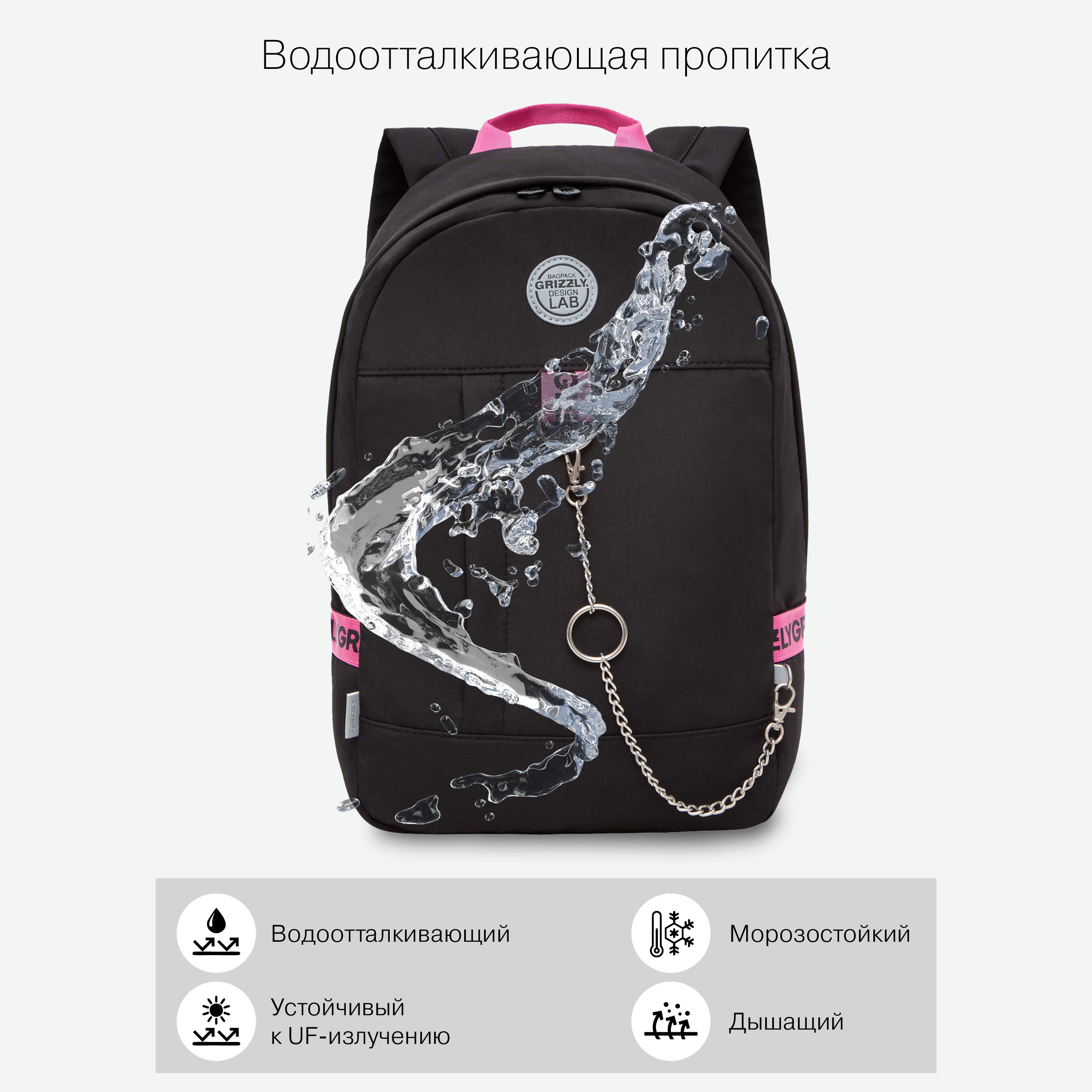 Рюкзак Grizzly для девочки - фото 9