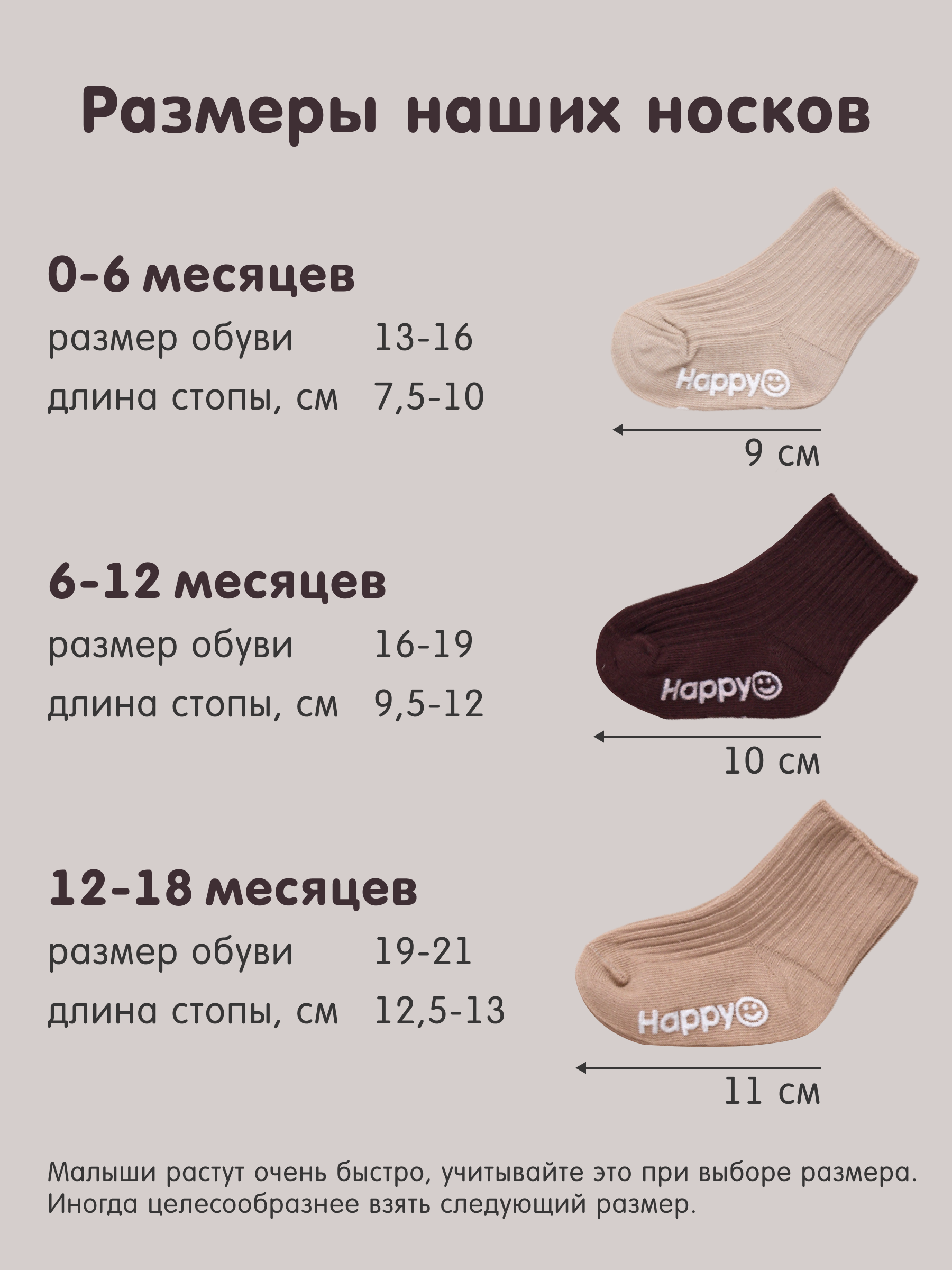 Носки 5 пар CityBisma 40NB/3703w_beige_0-6 - фото 3