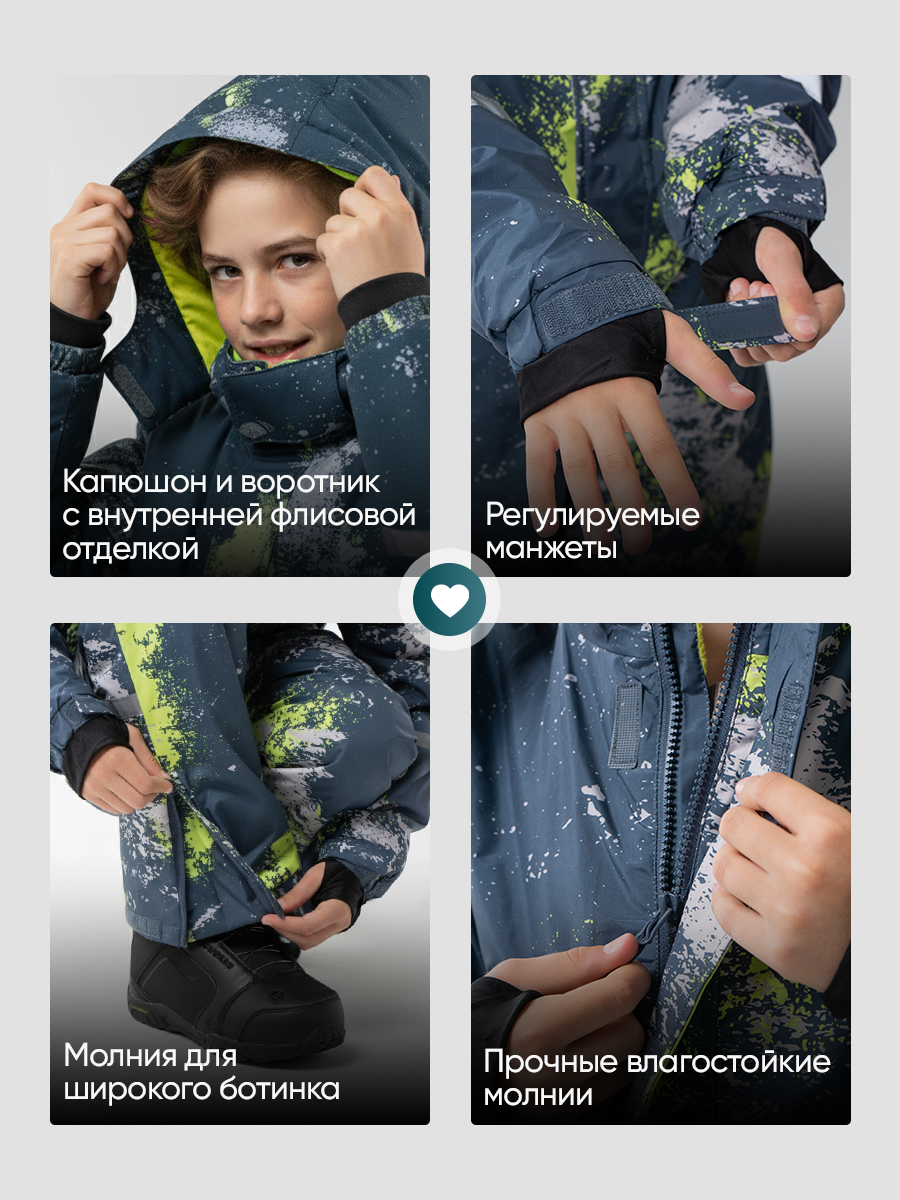 Комбинезон Saimaa GLO-12 зелено-желтый - фото 4