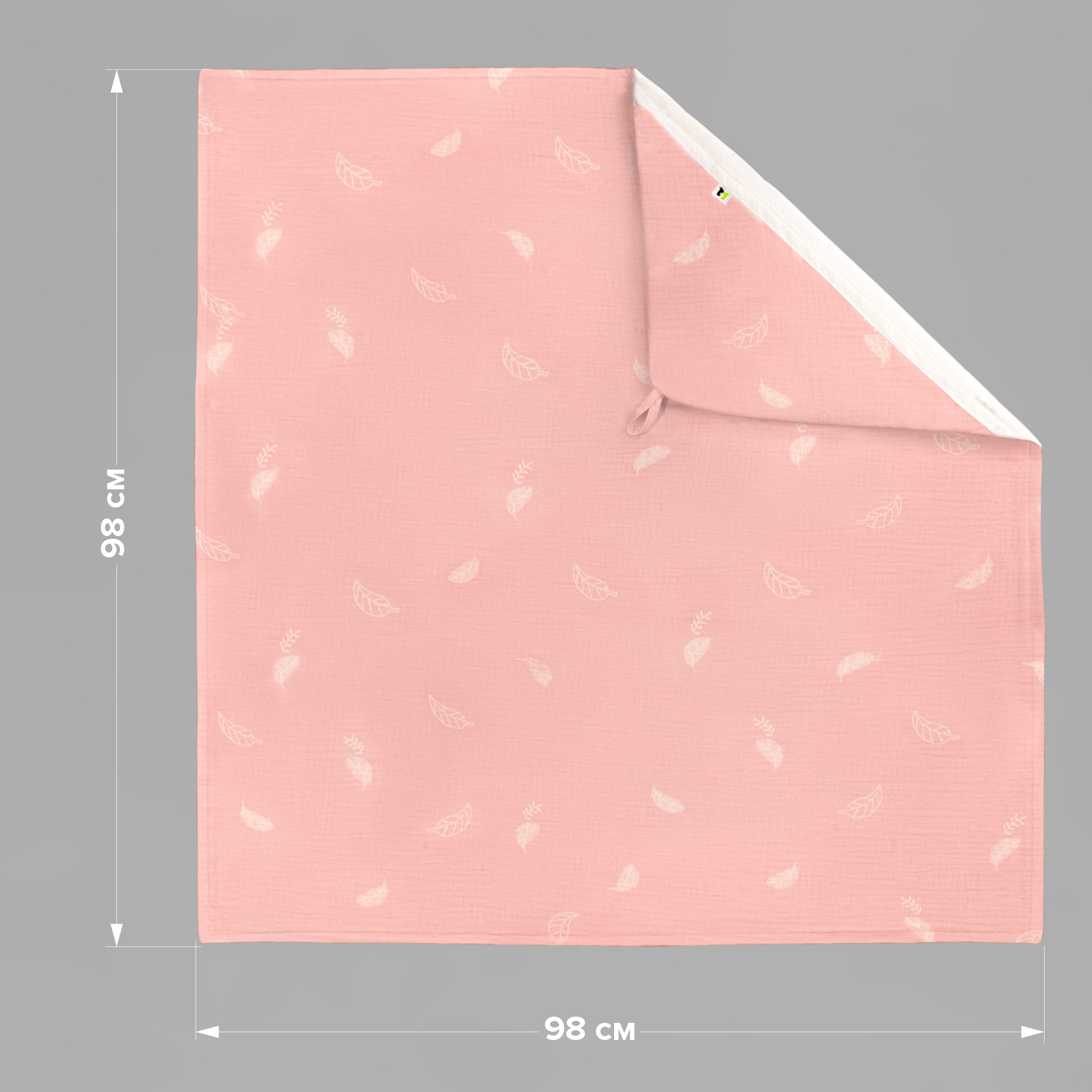 Полотенце уголок Фабрика Бамбук с капюшоном (уголком) 98 x 98 см - фото 3