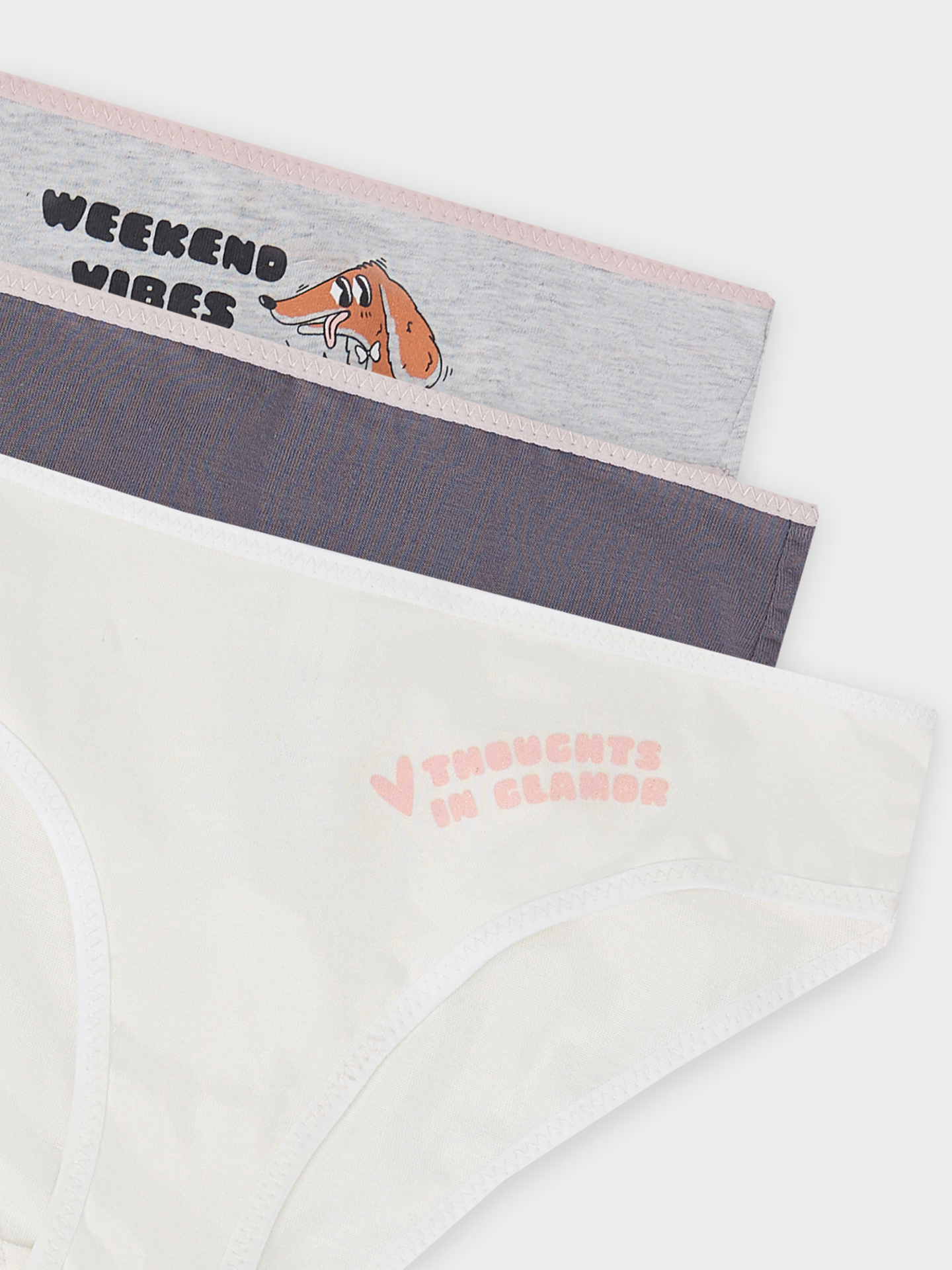 Трусы 3 шт Mark Formelle (Марк Формэль) 417748-3/олово +печать - фото 3