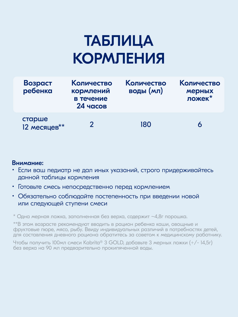 Смесь молочная Kabrita 3 Gold 800г с 12месяцев - фото 11