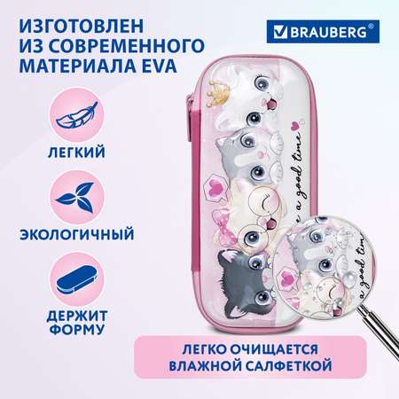 Пенал косметичка Brauberg Cats