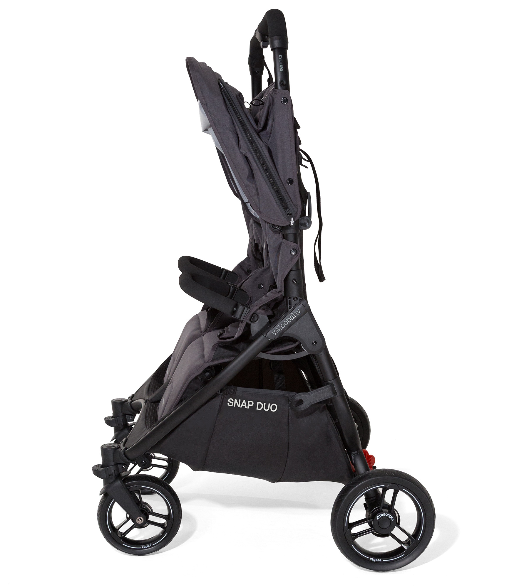 Коляска прогулочная для двойни Valco baby Snap Duo серый - фото 9