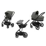 Коляска 3в1 Cybex Balios S Lux BLK Soho Grey серый