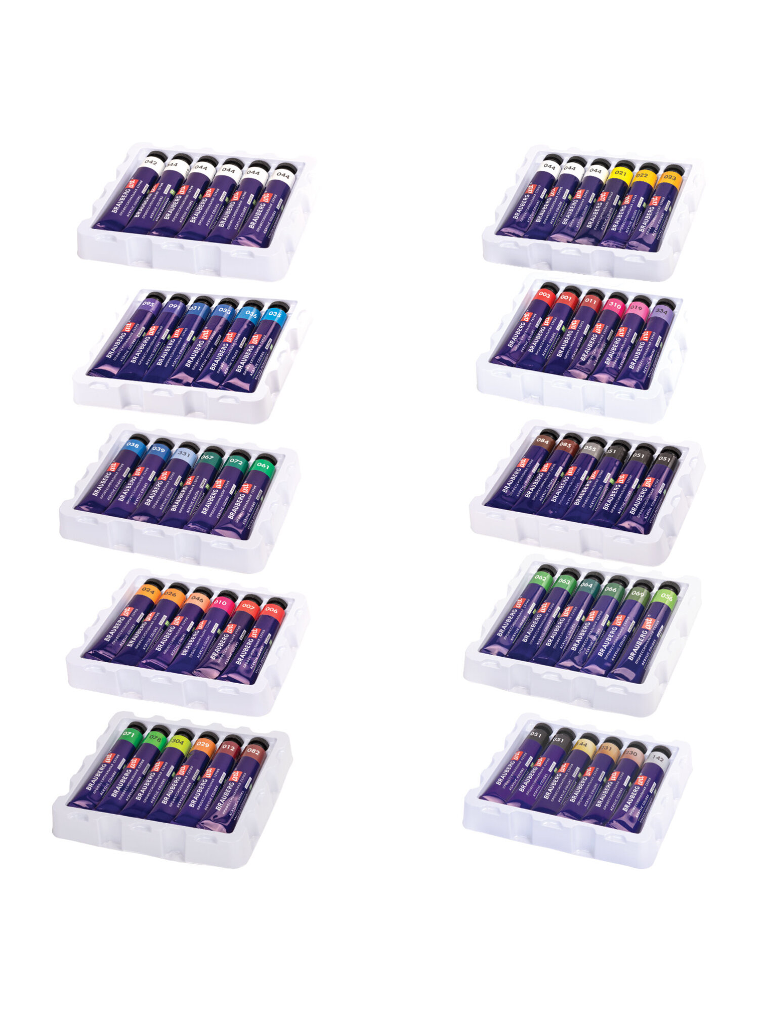 Краски акриловые Brauberg 60 цв. - фото 14