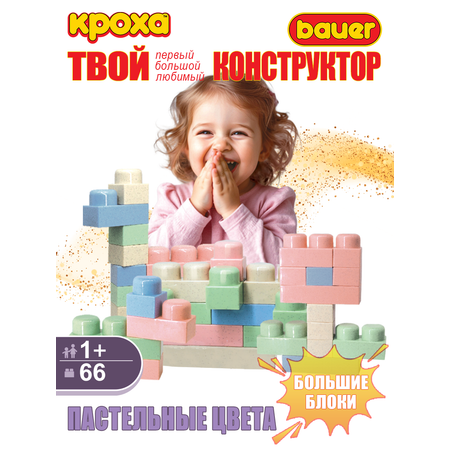 Конструктор BAUER Кроха 66 дет.