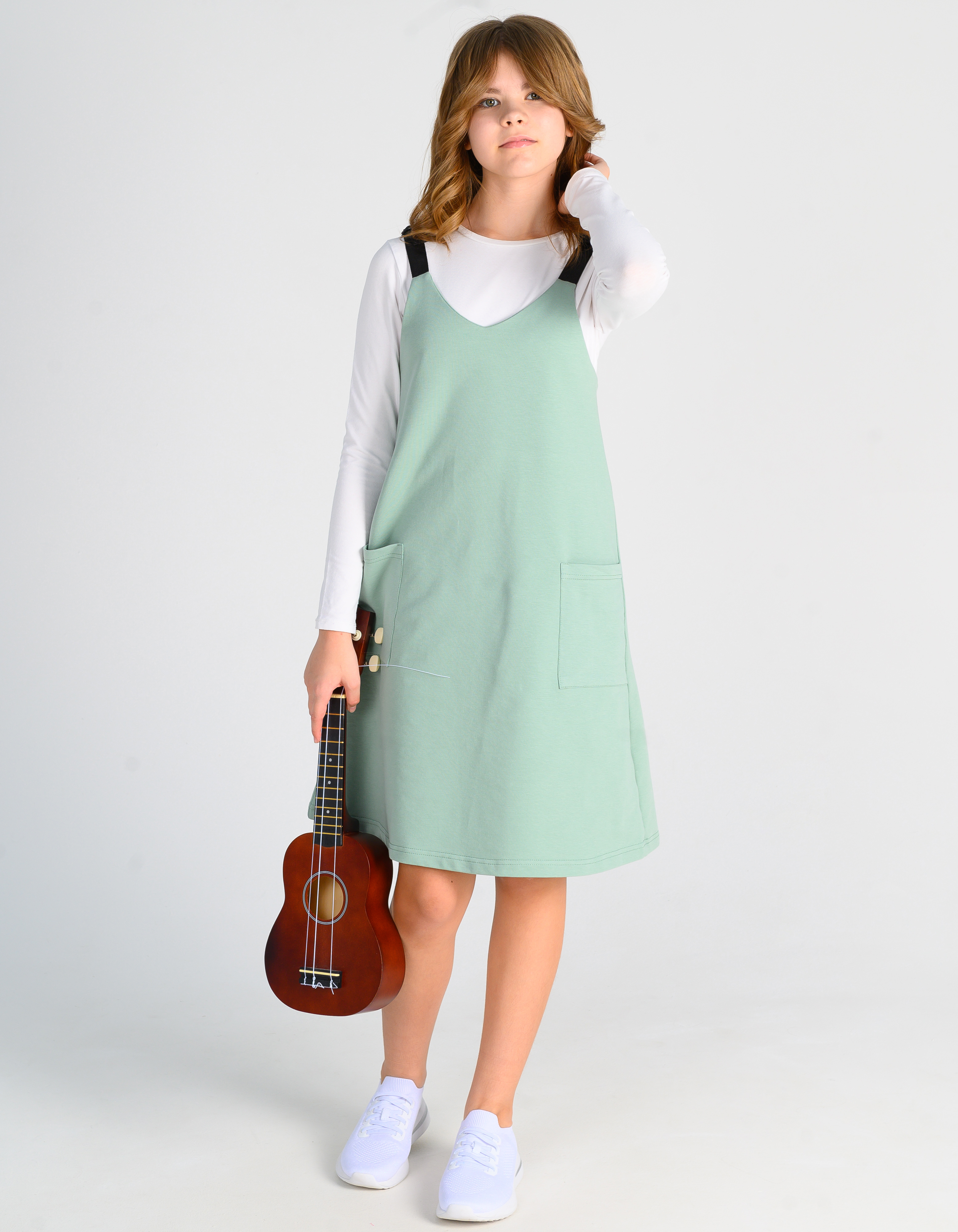 Сарафан MiloTa ПФ07/олива - фото 4