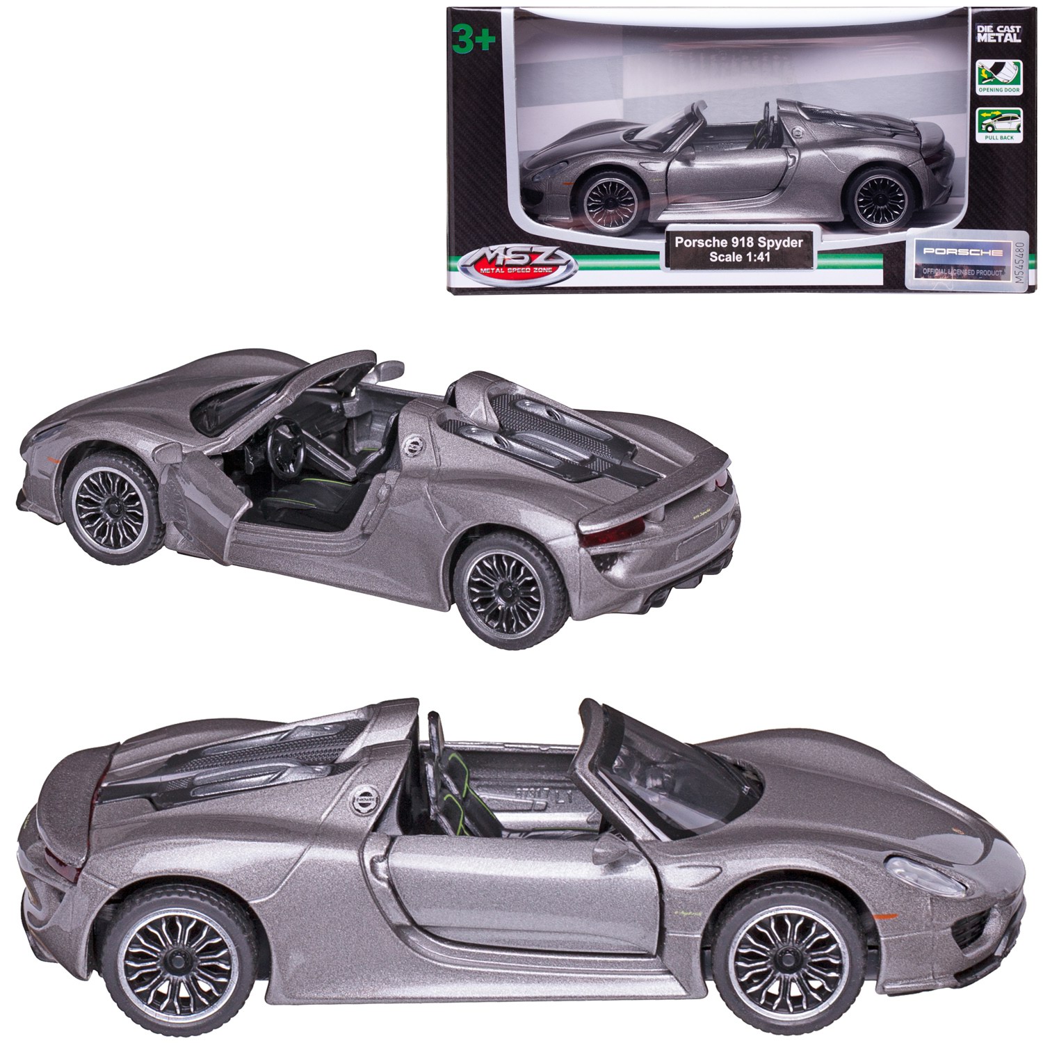 Автомобиль Abtoys Porsche MSZ 1:43 WE-15952S - фото 1