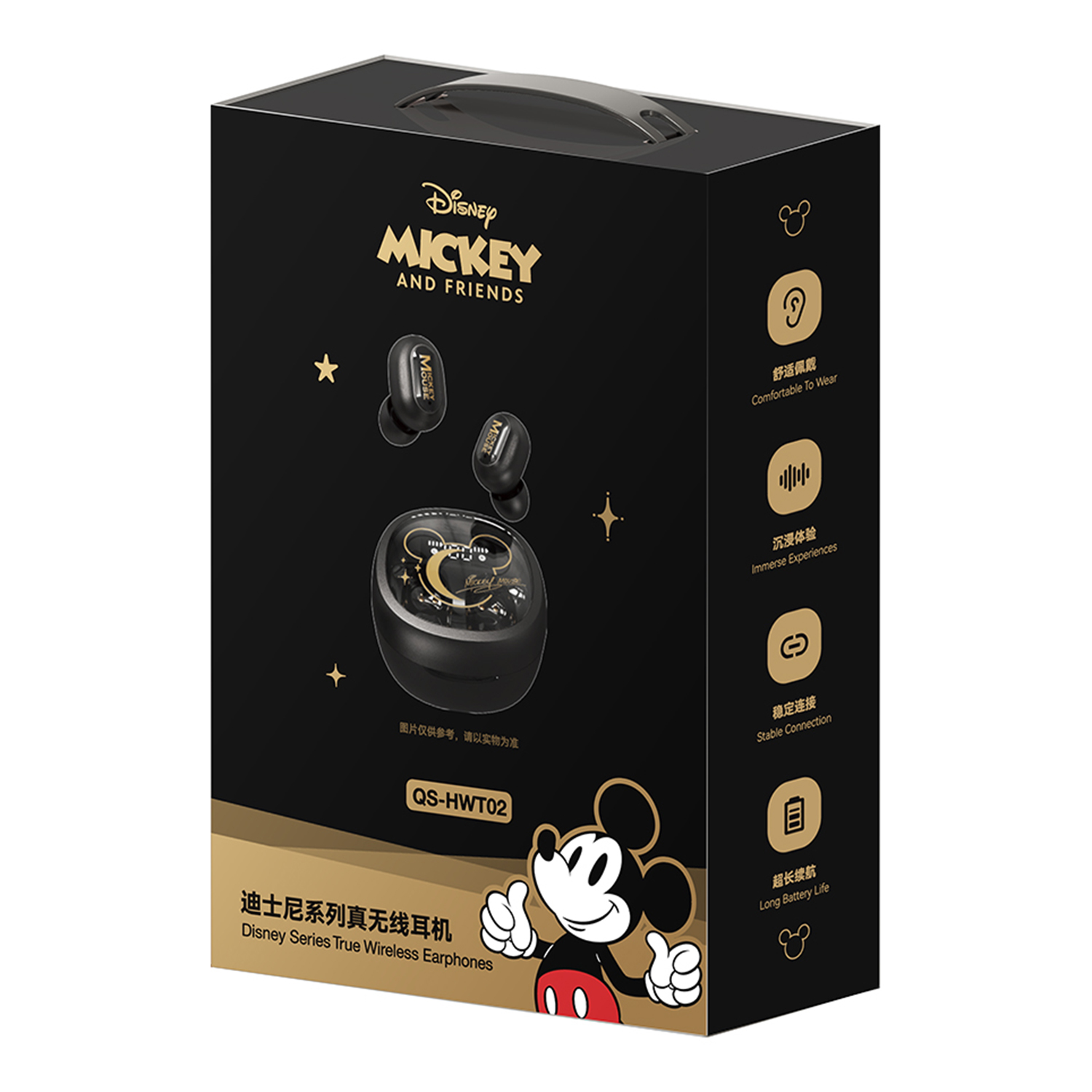 Наушники беспроводные Disney Микки Маус QS-HWT02 - фото 8