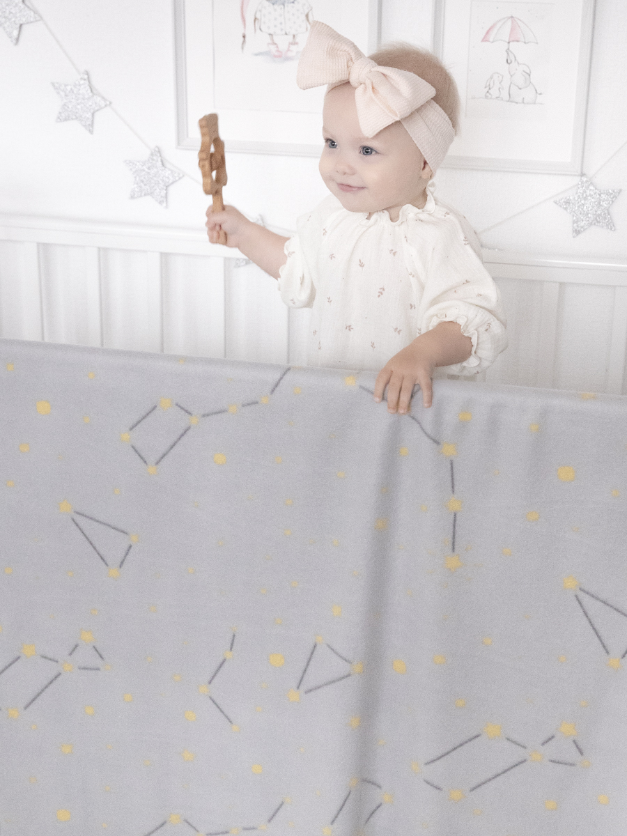 Изображение товара Флисовый плед Baby Nice Созвездия 100x140 см мягкий и теплый Изображение товара Флисовый плед Baby Nice Созвездия 100x140 см мягкий и теплый