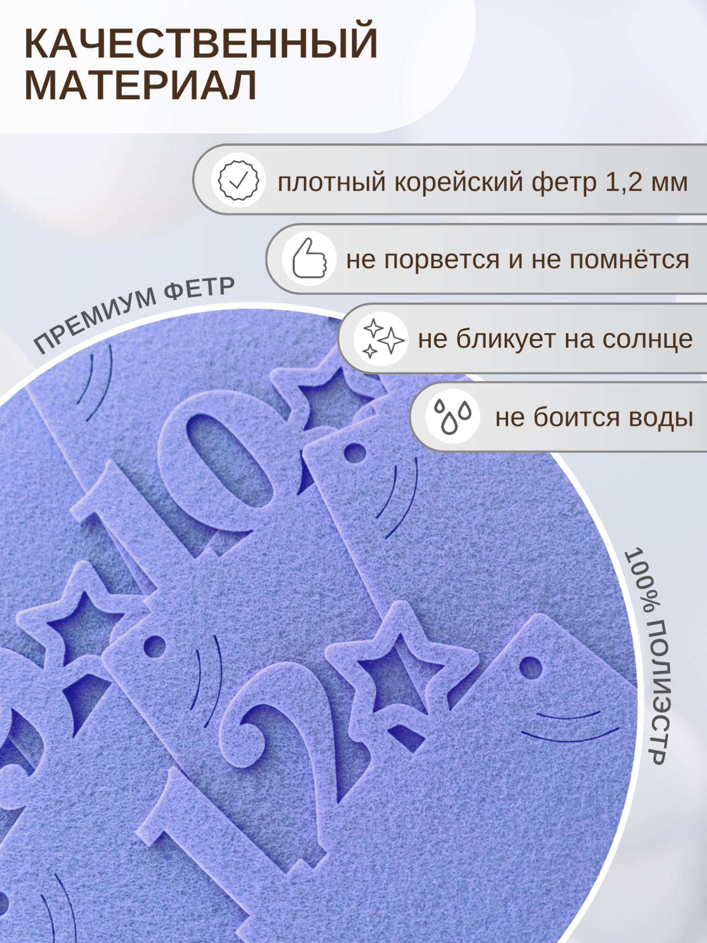 Гирлянда-растяжка Mimibabybook Фоторамки по месяцам на 1 год - фото 4