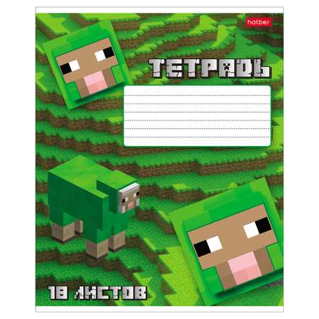 Тетрадь Hatber клетка 18 лист. в ассортименте