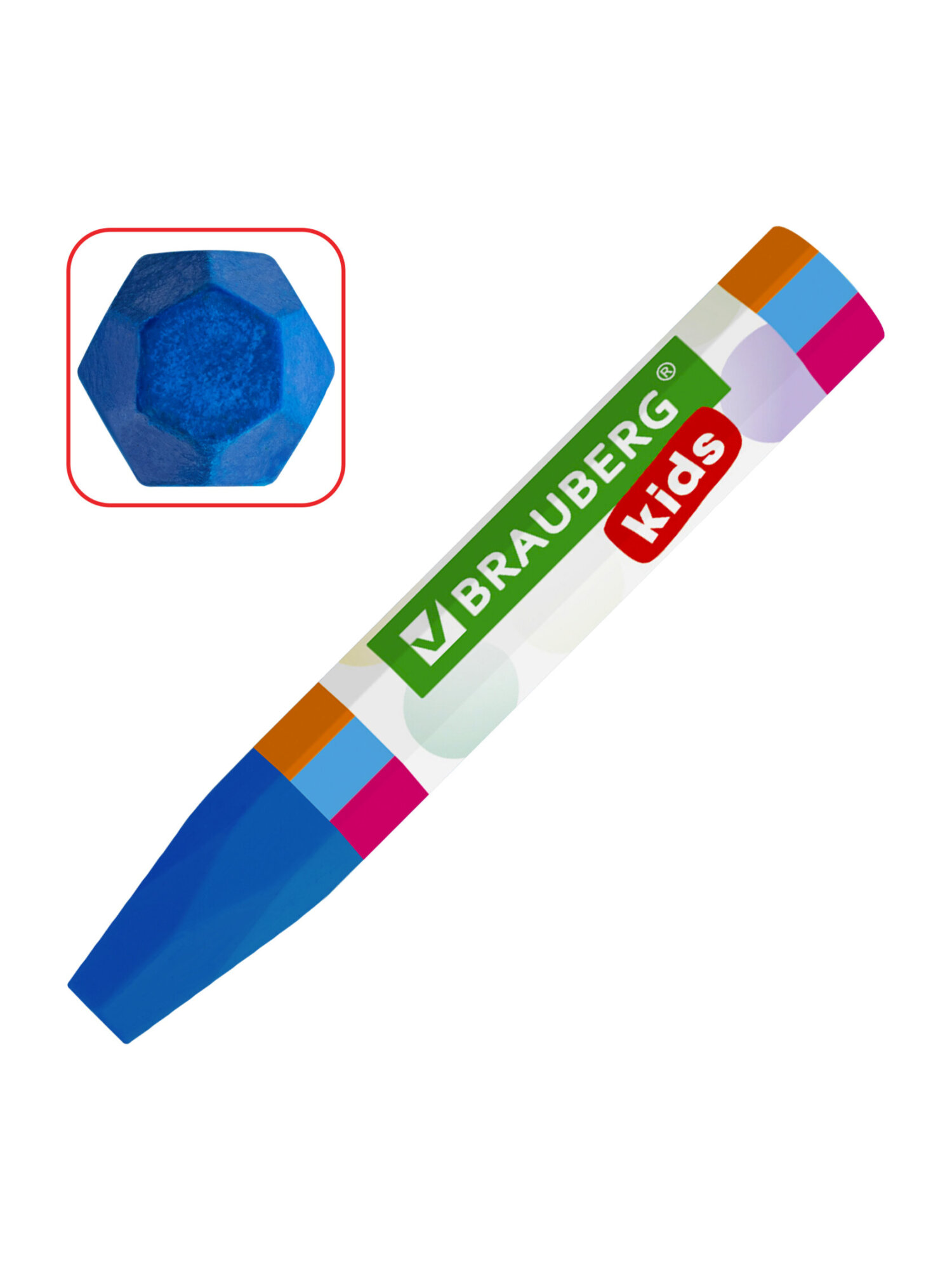 Восковые мелки Brauberg 12 шт. - фото 11