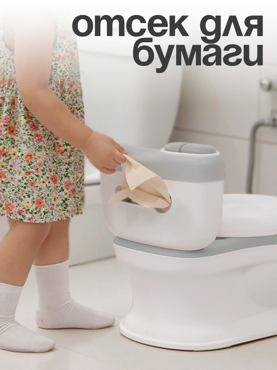 Горшок CINLANKIDS музыкальный серый - фото 7