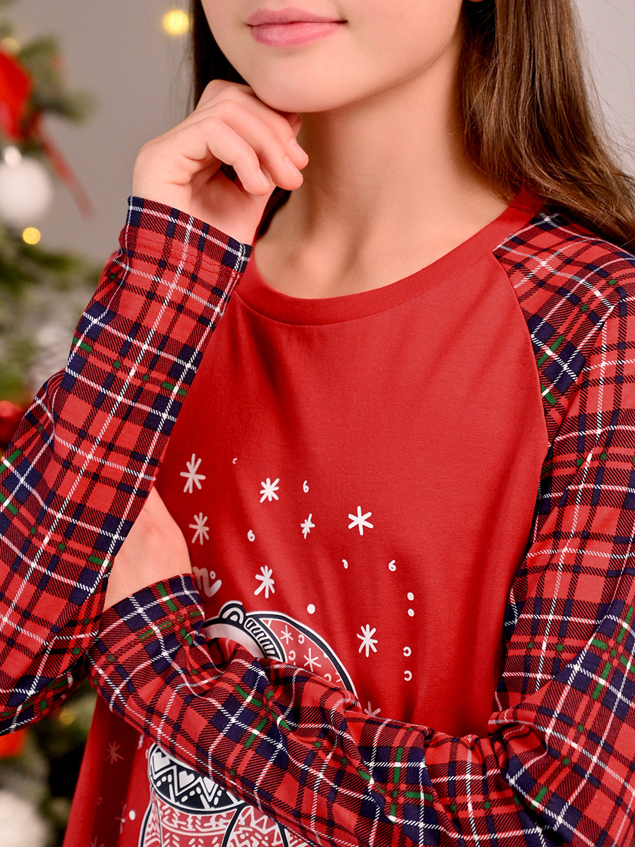 Сорочка ночная HappyFox HF55117красный - фото 4