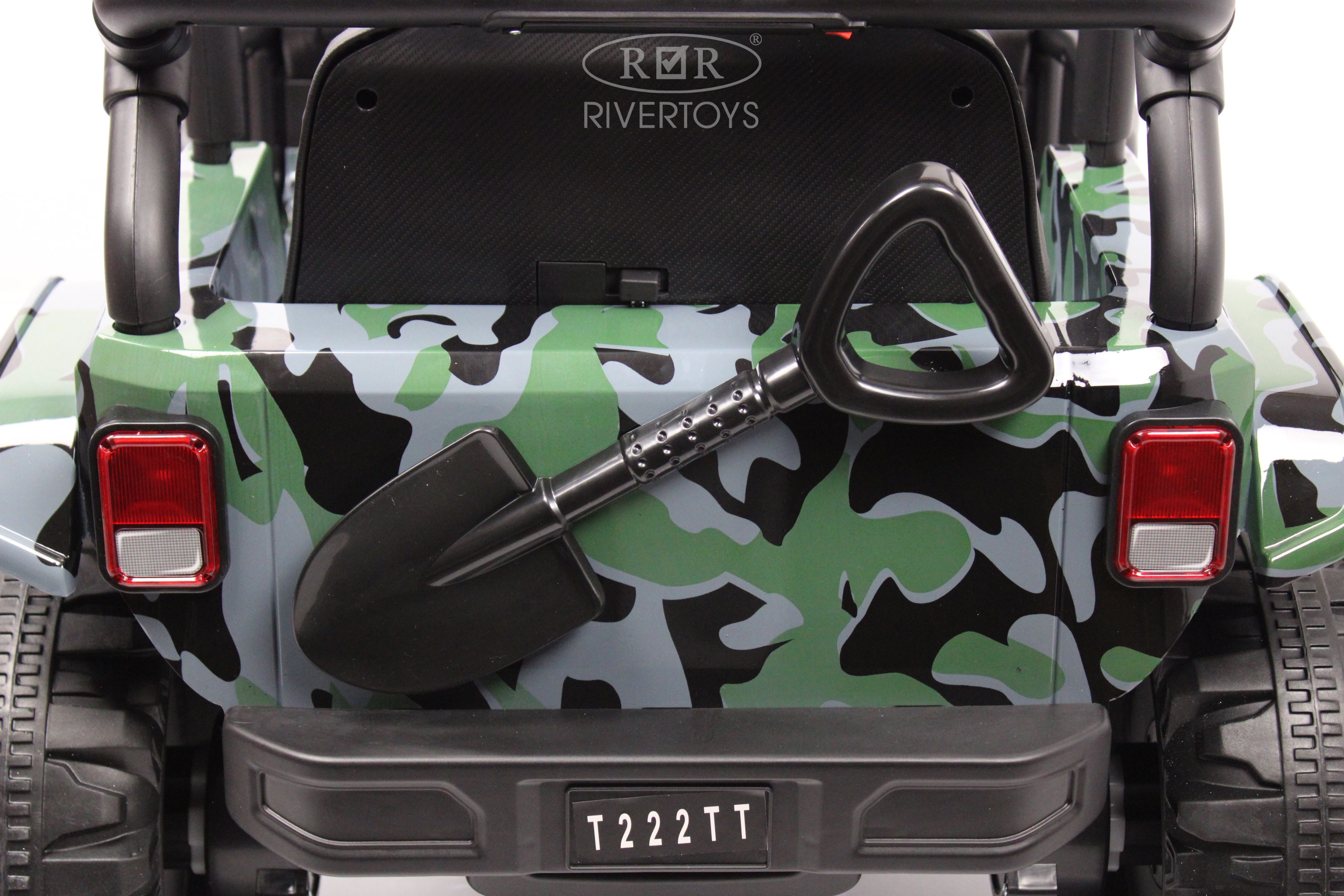 Электромобиль RIVERTOYS T222TT-4WD-CAMOUFLAGE С пультом ДУ - фото 8