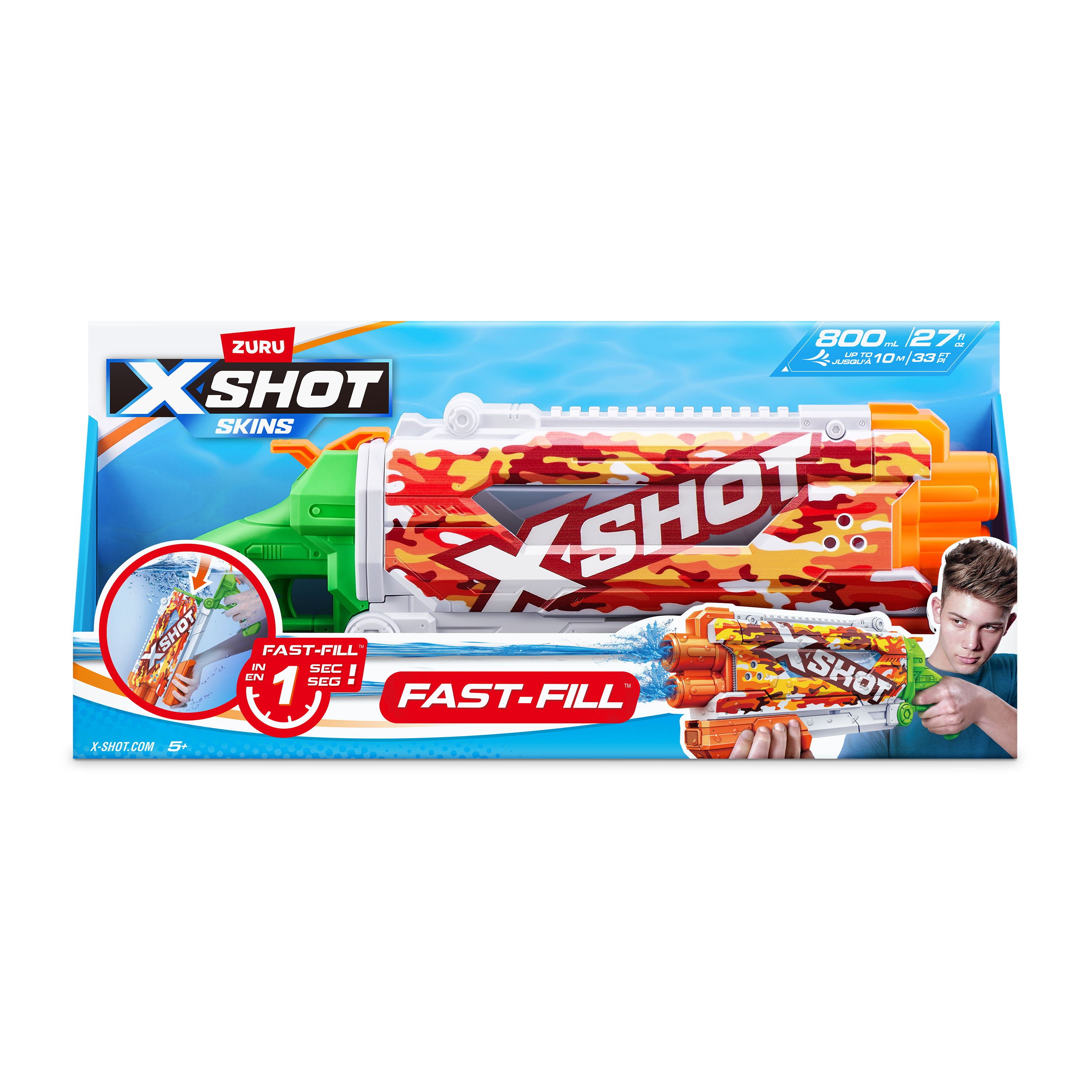 Бластер водный Zuru XSHOT  Skins Памп - фото 8