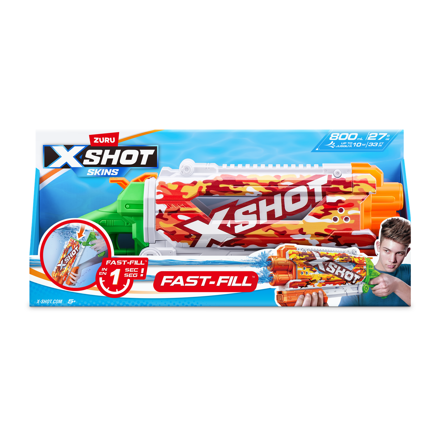Бластер водный Zuru XSHOT  Skins Памп - фото 8