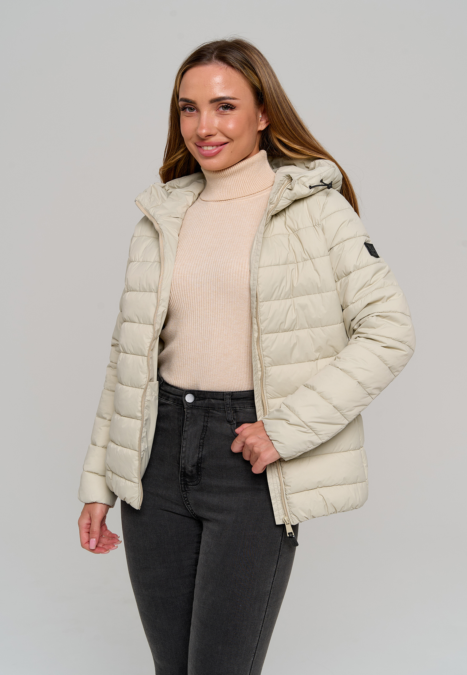 Куртка Stylish AMADEO AJ-8507-бежевый - фото 5