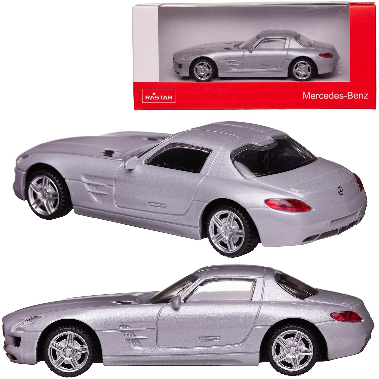 Автомобиль Rastar Mercedes 1:43 серебряный 58100S - фото 2