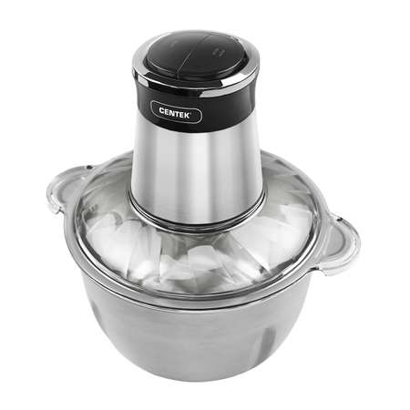 Чоппер/Измельчитель CENTEK CT-1399 чаша из нержавеющей стали 2.5 л резиновое основание 2 скорости