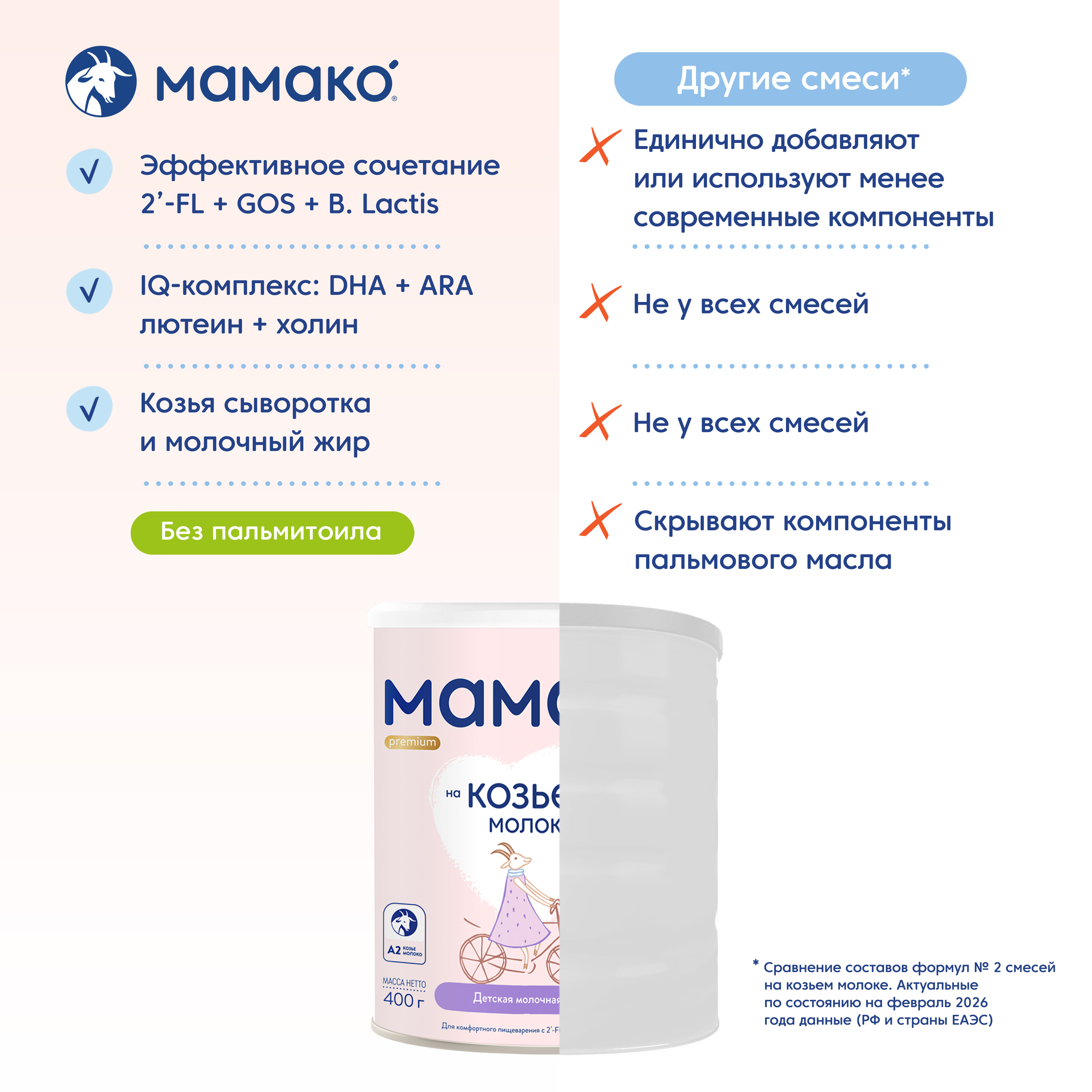 Смесь Мамако 2 Premium на козьем молоке 400г с 6месяцев - фото 13