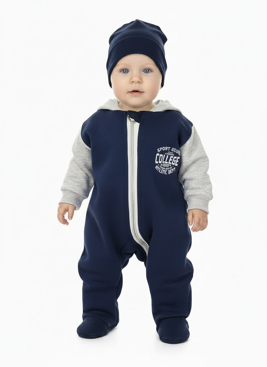 Изображение товара Комбинезон VGtrikotazh для новорожденных и малышей на замке Изображение товара Комбинезон VGtrikotazh для новорожденных и малышей на замке