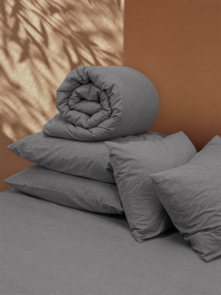 Комплект постельного белья BRAVO Organic графит 6 предм. - фото 12