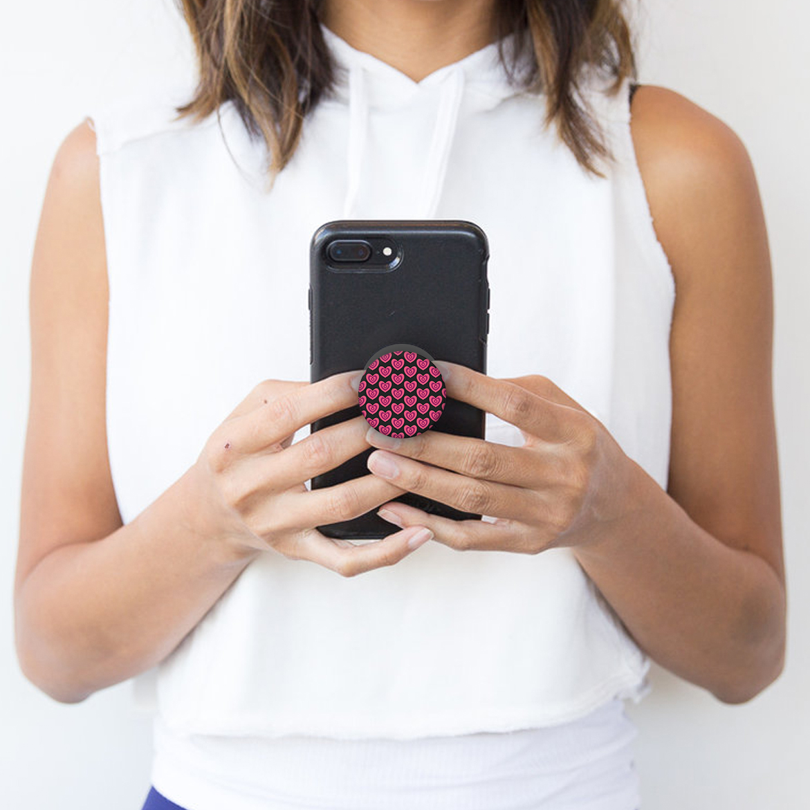 Держатель для телефона Krutoff Попсокет Кружевные Сердца - фото 3