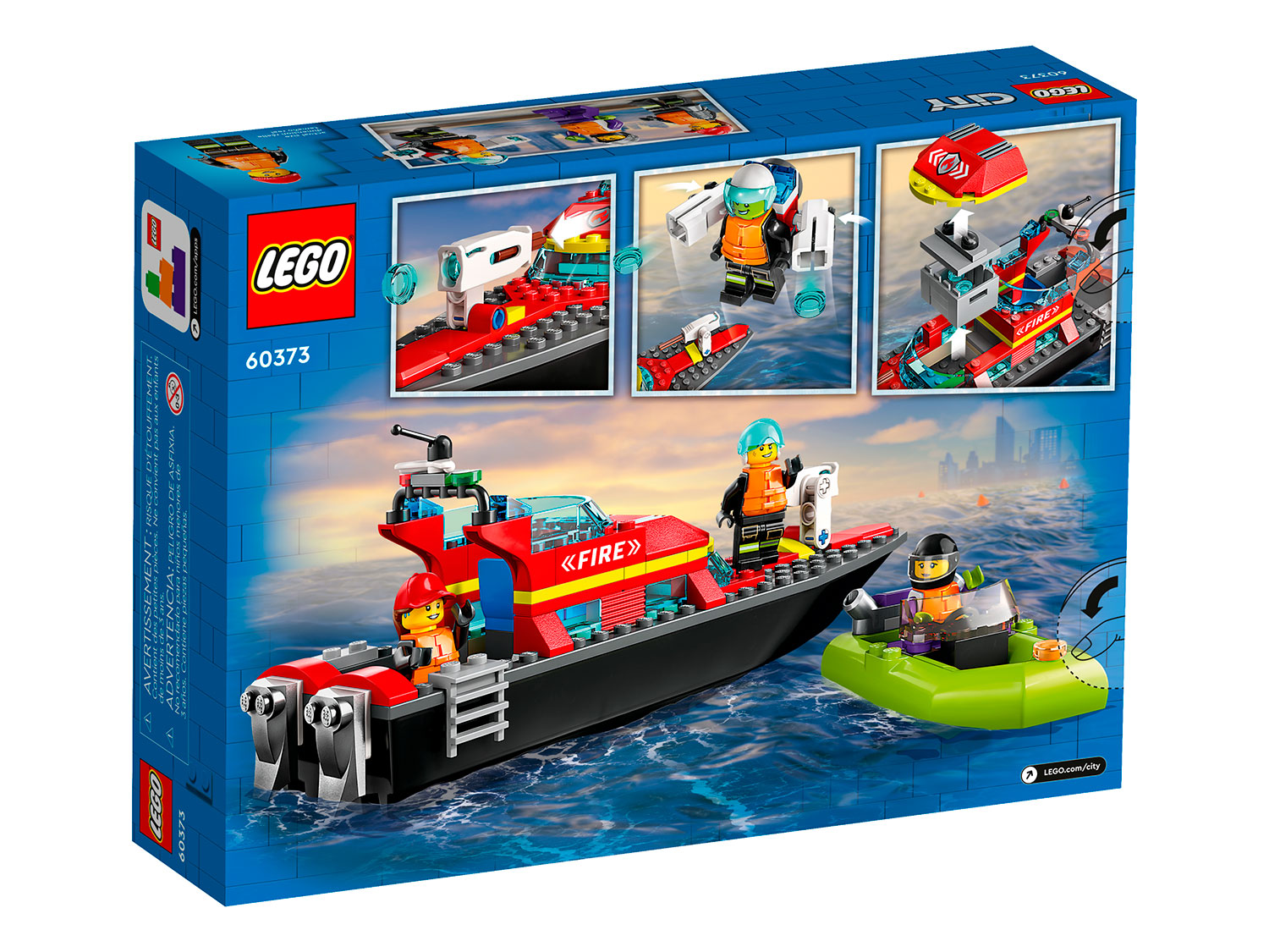 Конструктор LEGO City Пожарная спасательная лодка 144 дет. - фото 11