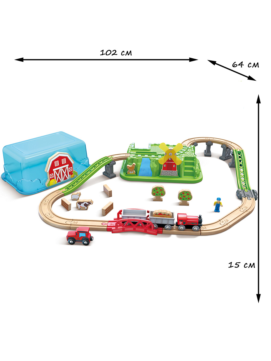 Набор железнодорожный Hape E3772_HP - фото 4