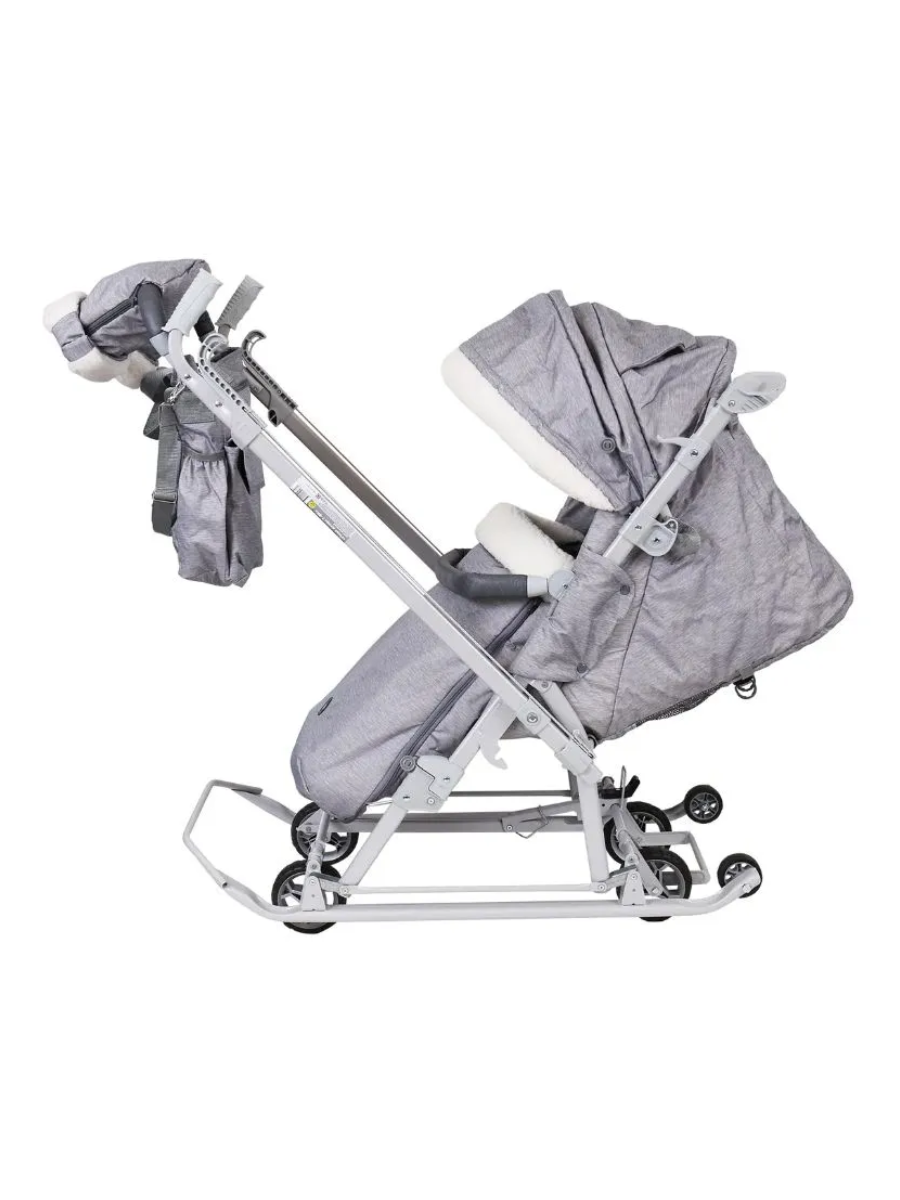 Санки-коляска NiKA kids Дымчатый - фото 8