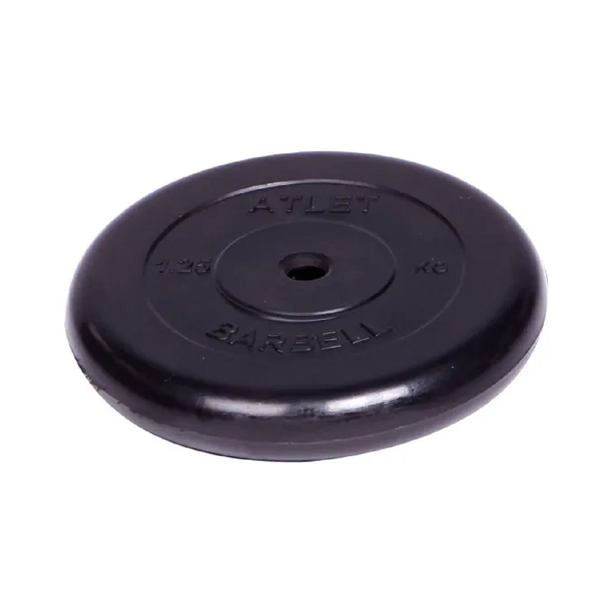 D 26 мм чёрный 1,25 кг Atlet MbBarbell Диск обрезиненный - фото 2