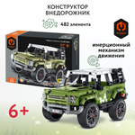 Конструктор Im.Master Внедорожник Пулл бэк 482 дет.