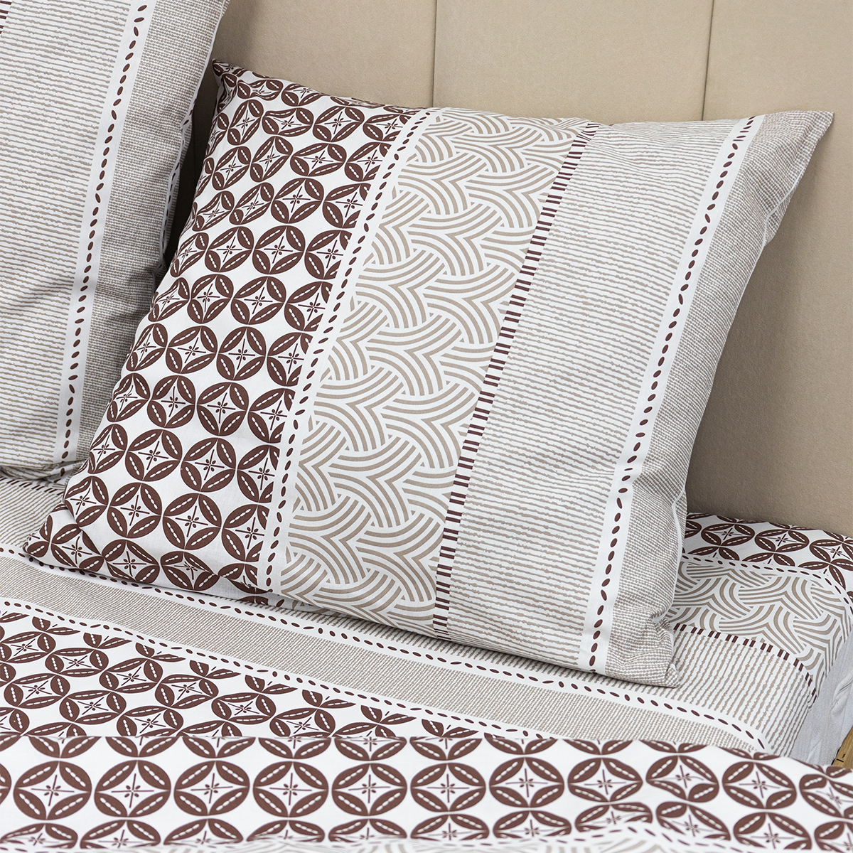 Комплект постельного белья BRAVO Кремат семейный 5 предм. - фото 9