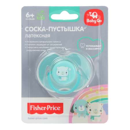 Пустышка BabyGo латекс анатомическая от 6 мес. 1 шт.