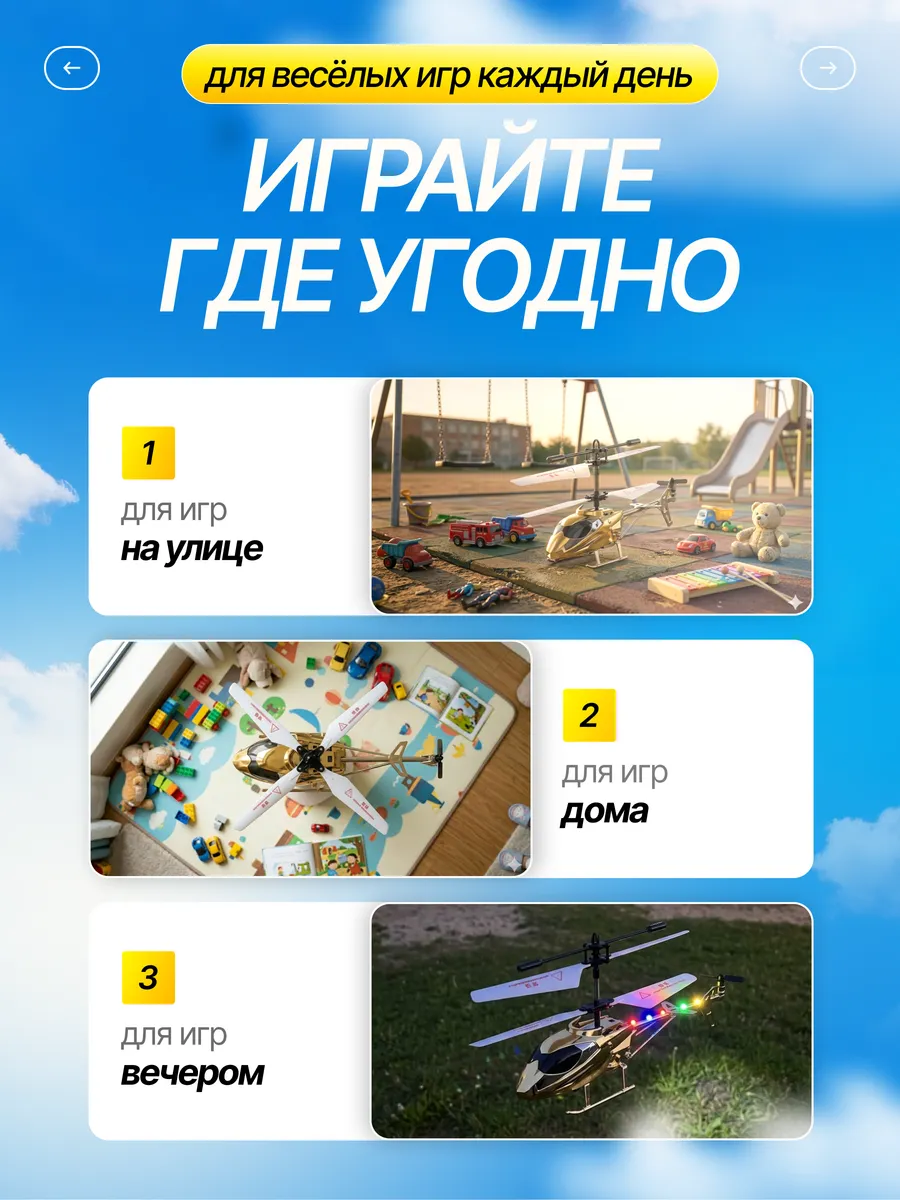 Вертолет РУ MiniMinds 1:28 - фото 3