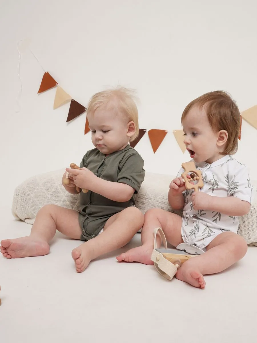 Боди 3 шт Супер Пупс нбр/3пр/бд/коррук/SK23хакилисточкиветочки - фото 6