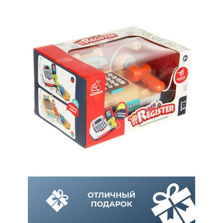 Игровой набор Veld Co тележки и корзинки, прилавок, касса, продукты